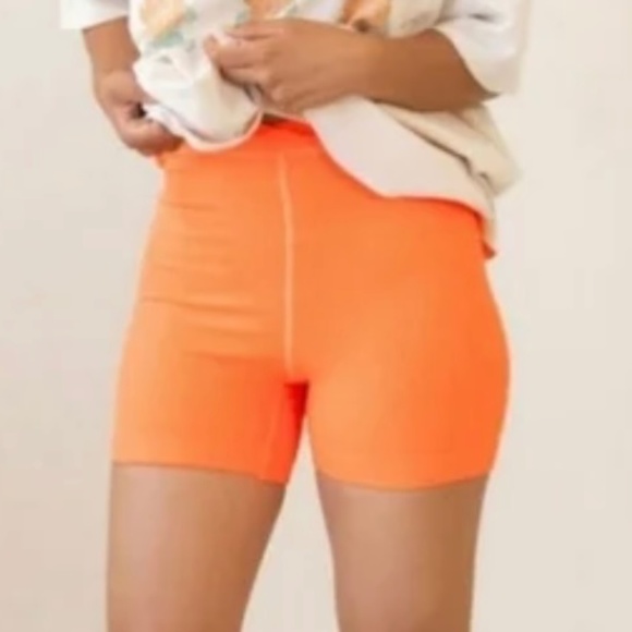 FP Movement by Free People Pants - Free People Movement Shorts Ribbed Orange Size XS